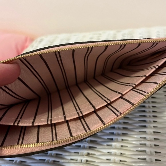 SOLD Louis Vuitton Monogram Neverfull MM Rose Ballerine & matching MM Pochette - Picture 13 of 16